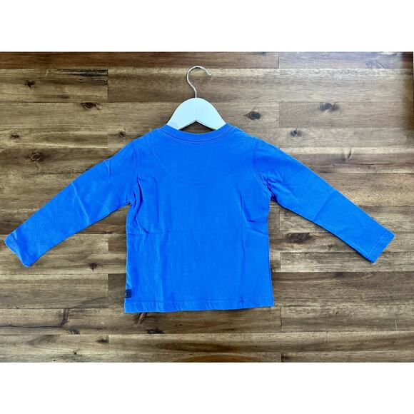 NWT Joules Blue Dinosaur Glow In The Dark T-Shirt Tee Long Sleeve Knit 2 - Picture 4 of 8